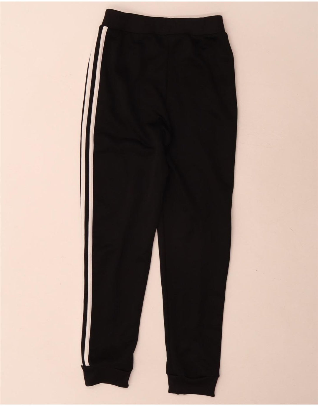 Adidas Boys Tracksuit Trousers Joggers 9-10 Years Black Polyester
