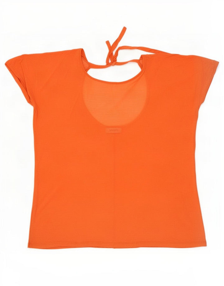 Max & Co. Womens Blouse Top UK 16 Large Orange