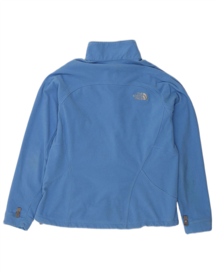 The North Face Womens Fleece Jacket UK 16 Large Blue Polyester