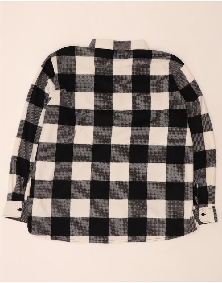 Wrangler Mens Fleece Shirt 2XL Black Gingham Polyester