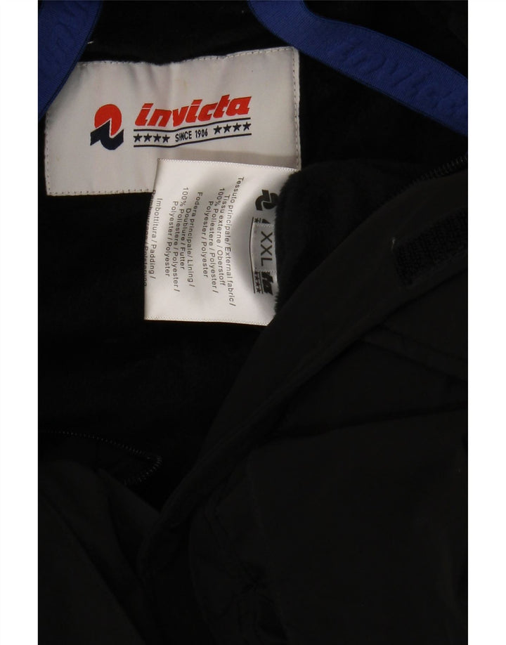 Invicta Mens Military Utility Jacket UK 44 2XL Black Polyester