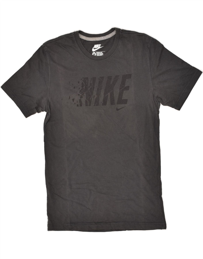 NIKE Mens Regular Fit Graphic T-Shirt Top Medium Grey Cotton | Vintage Nike | Thrift | Second-Hand Nike | Used Clothing | Messina Hembry 