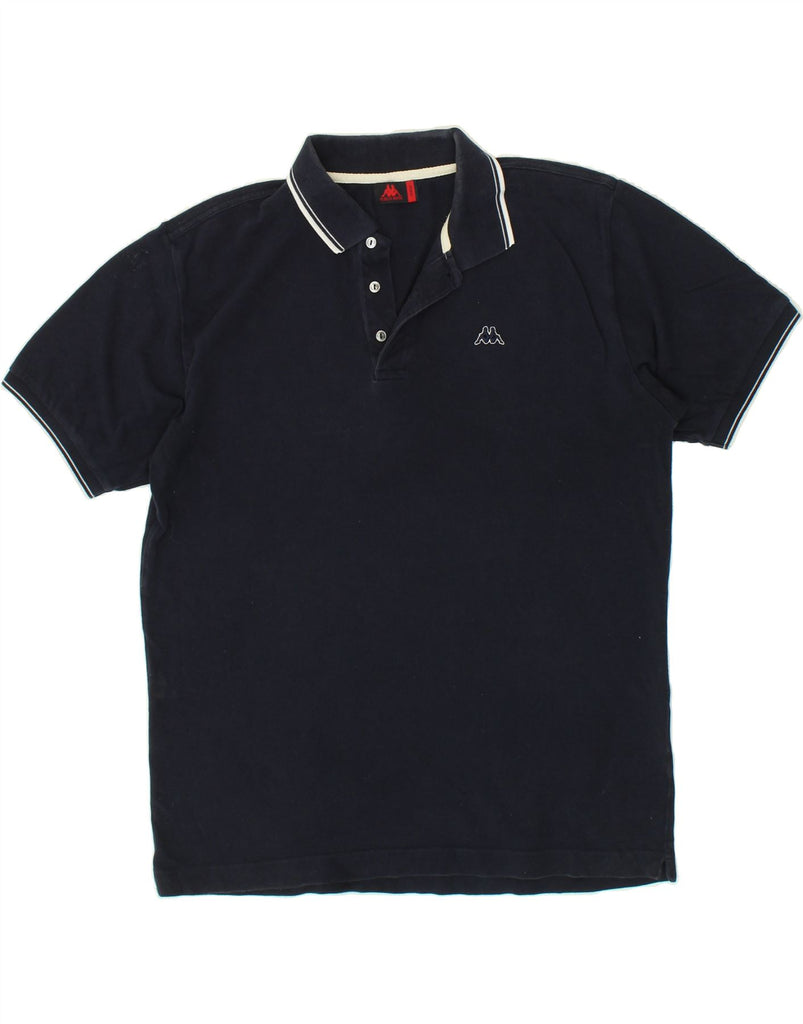 KAPPA Mens Polo Shirt Large Navy Blue Cotton | Vintage Kappa | Thrift | Second-Hand Kappa | Used Clothing | Messina Hembry 