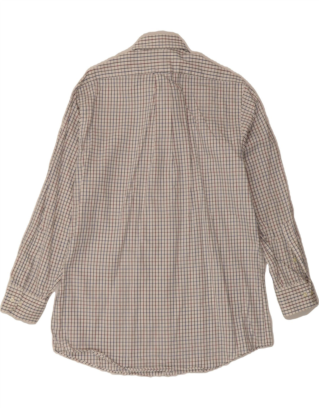 IZOD Mens Shirt Size 16 Large White Check Cotton Vintage Izod and Second-Hand Izod from Messina Hembry 