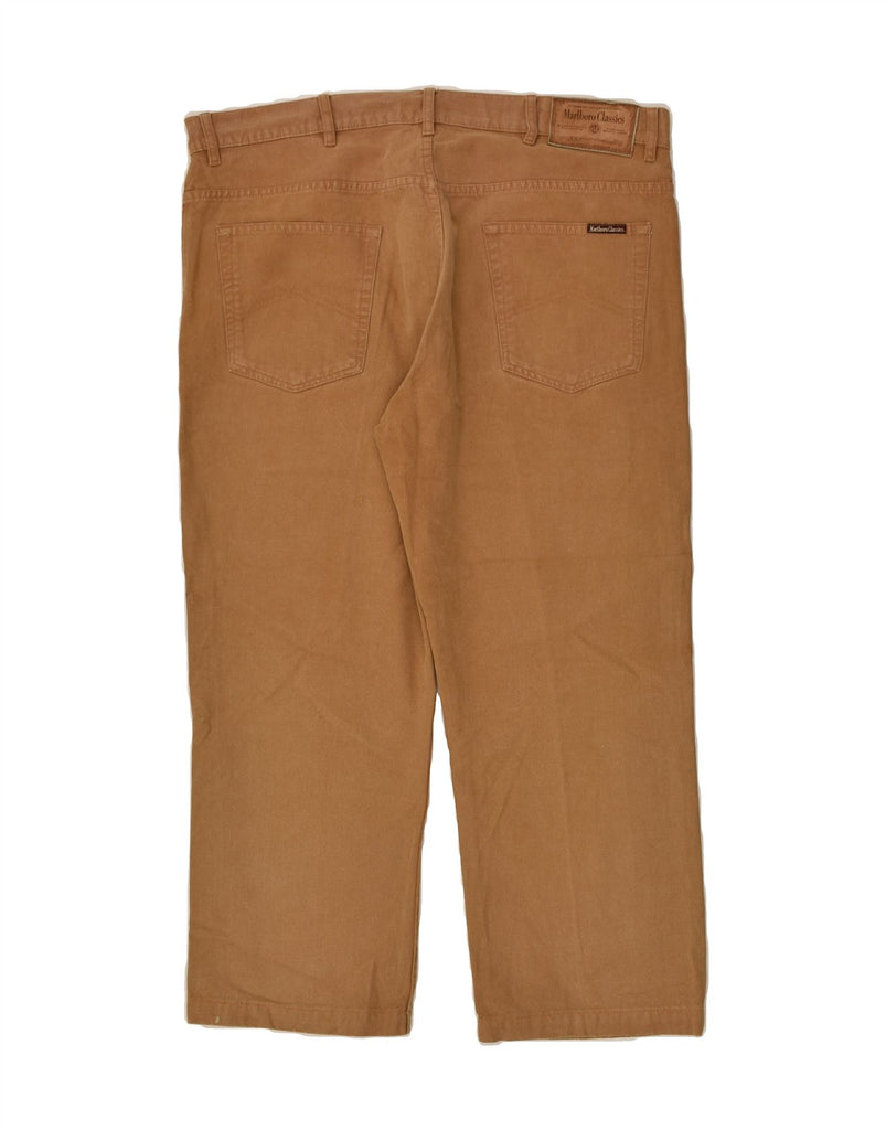 MARLBORO CLASSICS Mens Straight Casual Trousers W40 L25 Brown Cotton | Vintage Marlboro Classics | Thrift | Second-Hand Marlboro Classics | Used Clothing | Messina Hembry 