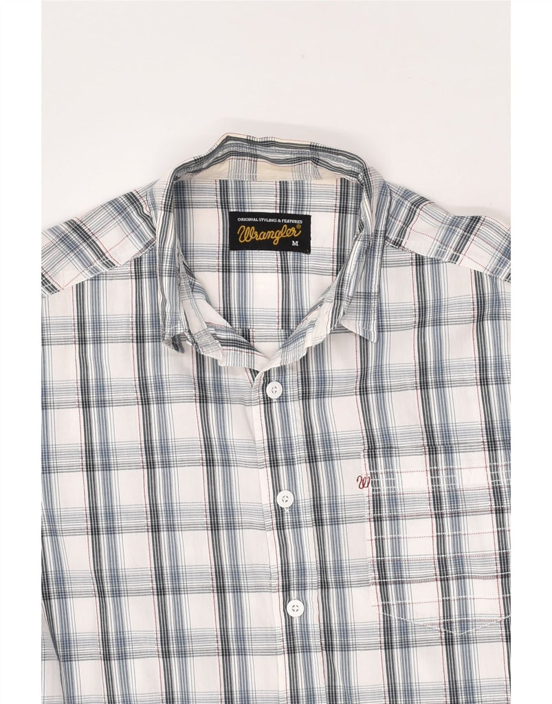 WRANGLER Mens Shirt Medium Grey Check Cotton | Vintage Wrangler | Thrift | Second-Hand Wrangler | Used Clothing | Messina Hembry 