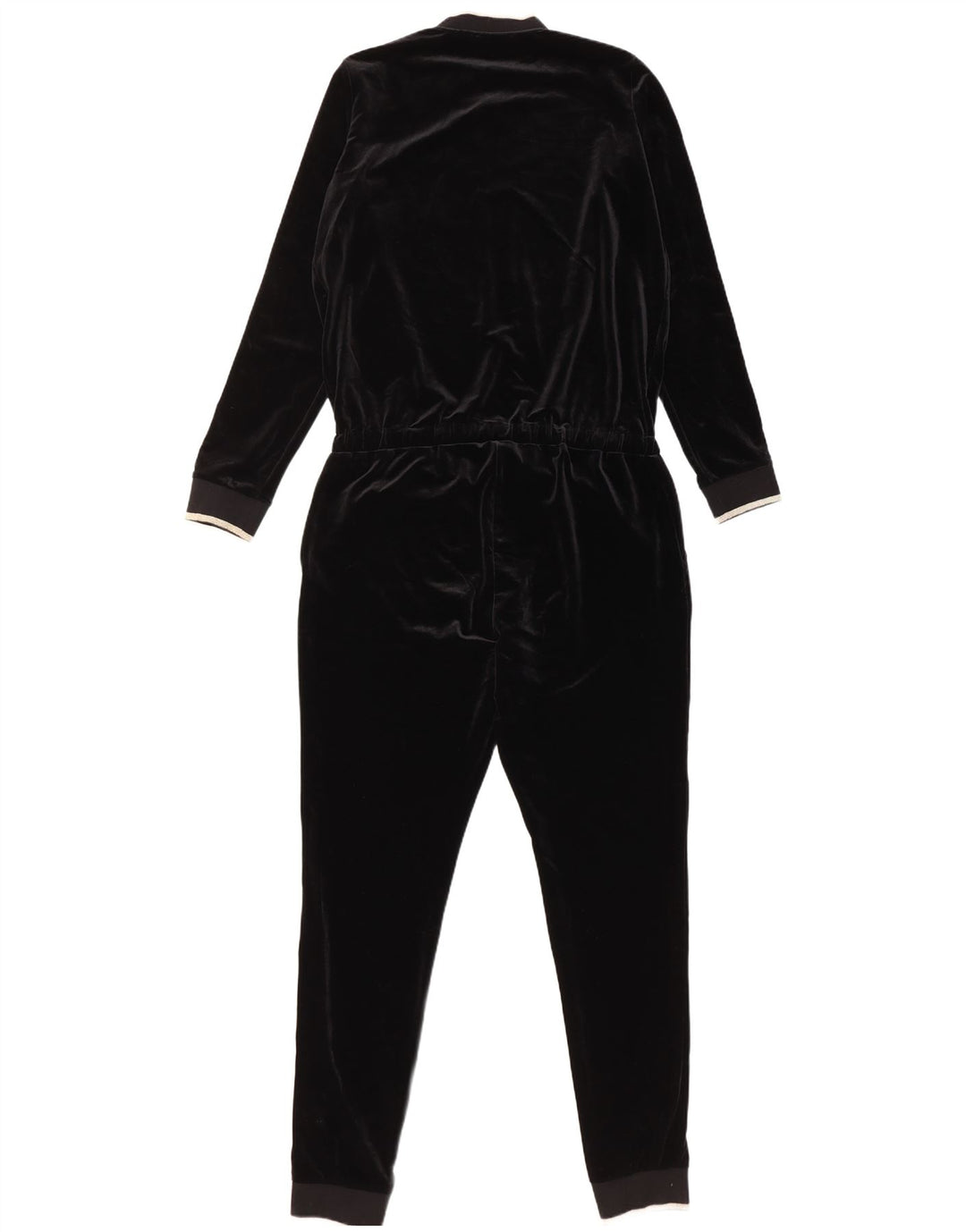 Liu Jo Womens Long Sleeve Velvet Jumpsuit UK 14 Medium  Black