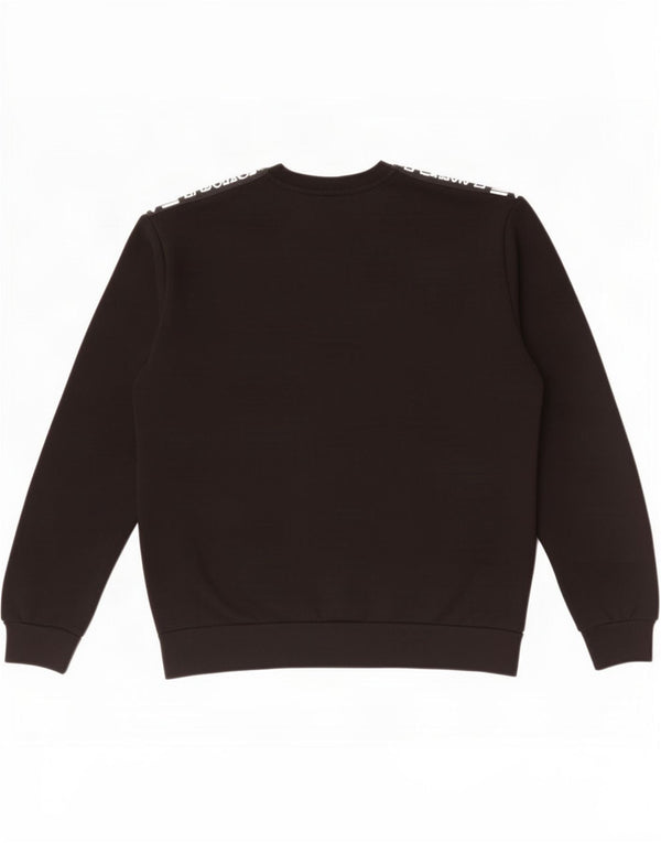 Emporio Armani Mens Graphic Sweatshirt Jumper Large Black Cotton