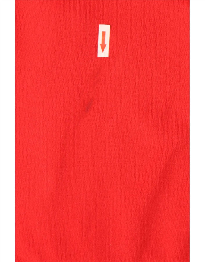 Nike Mens Graphic Tracksuit Top Jacket Large Red Colourblock Polyester