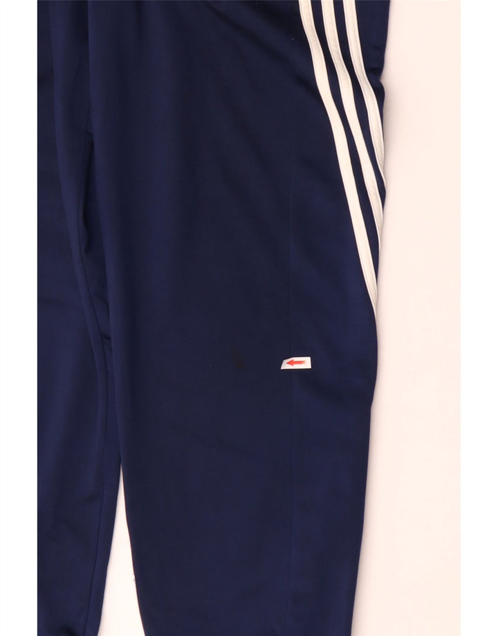 Adidas Mens Tracksuit Trousers Medium Navy Blue Polyester