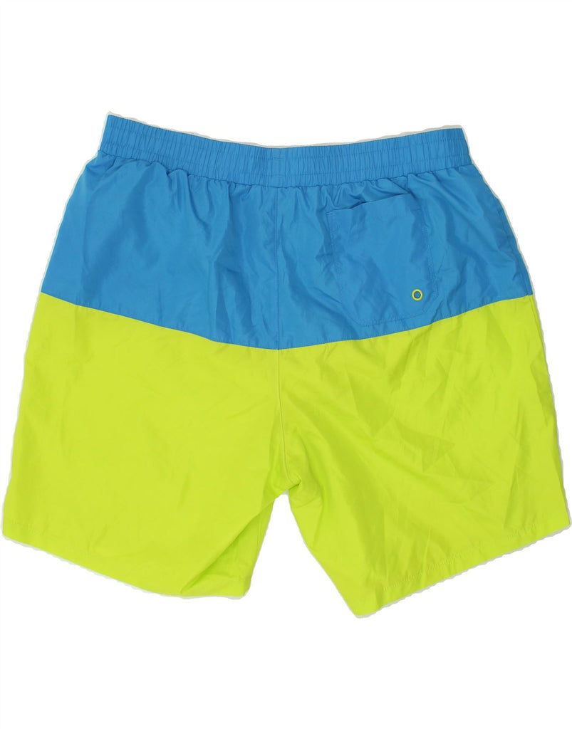 UMBRO Mens Swimming Shorts 2XL Blue Colourblock Polyester | Vintage Umbro | Thrift | Second-Hand Umbro | Used Clothing | Messina Hembry 