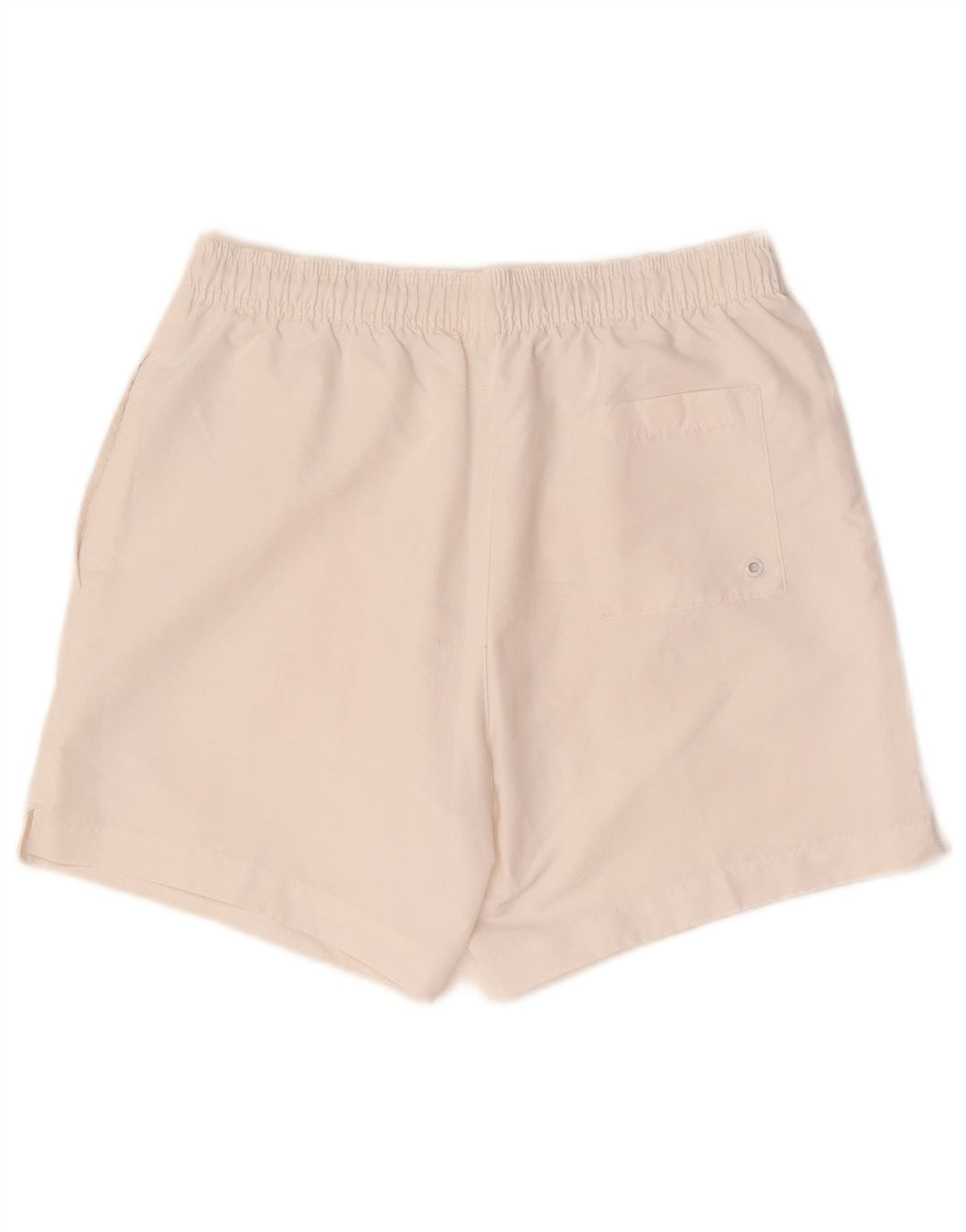 Calvin Klein Mens Graphic Swimming Shorts Small  White Polyester