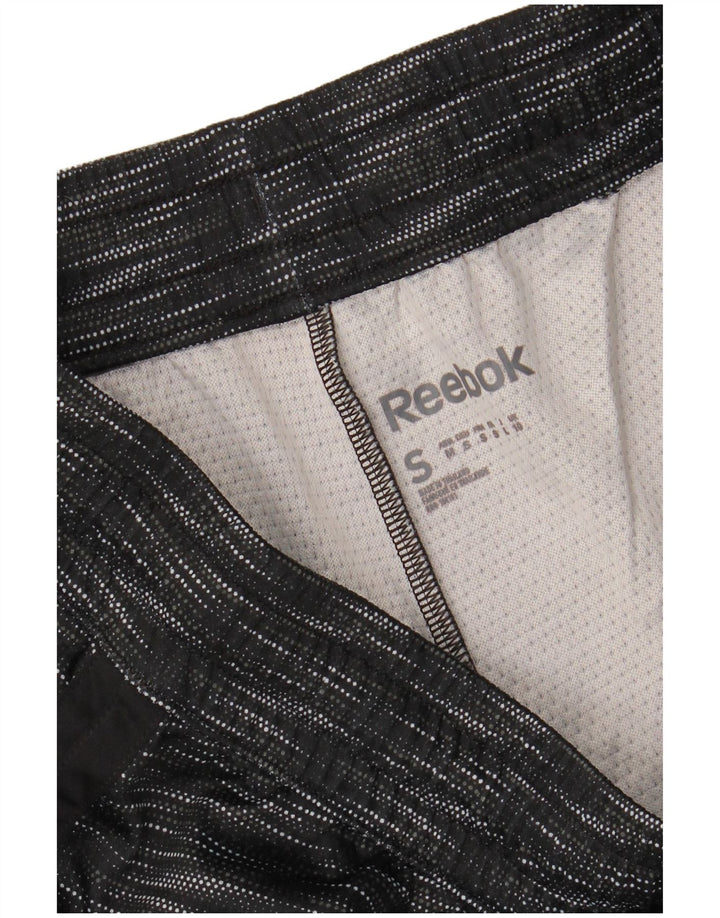 REEBOK Womens Sport Shorts UK 10 Small  Black Polyester