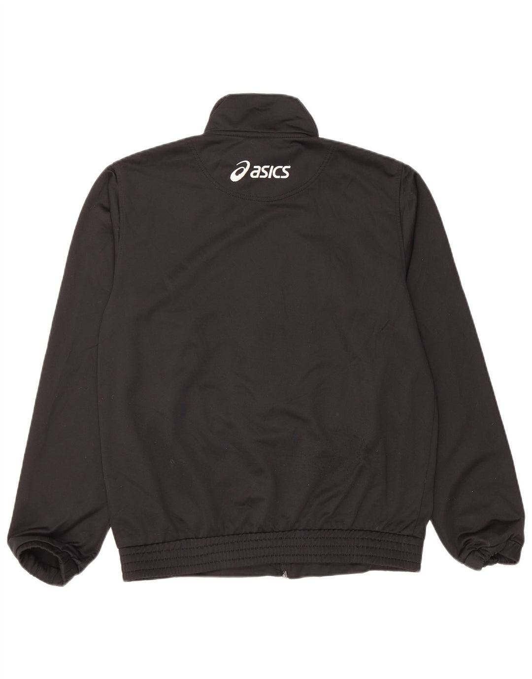 Asics Mens Graphic Tracksuit Top Jacket Medium Black Colourblock Polyester