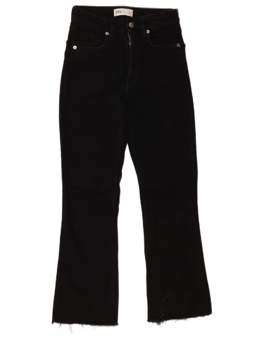 Zara Womens Flared Jeans EU 34 2XS W24 L25 Black
