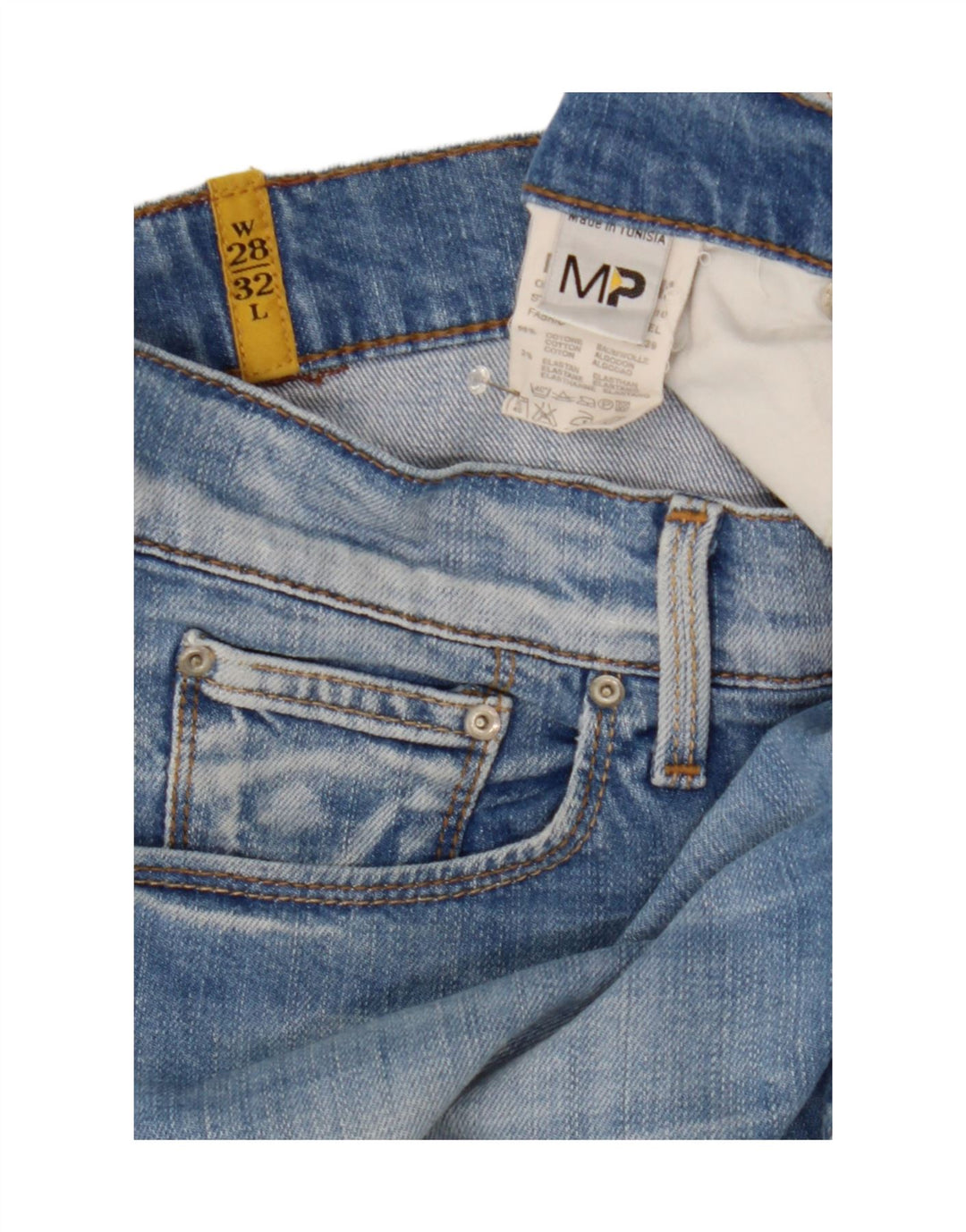 MELTIN' POT Womens Mendel Slim Jeans W28 L32 Blue Cotton Vintage Meltin' Pot and Second-Hand Meltin' Pot from Messina Hembry 