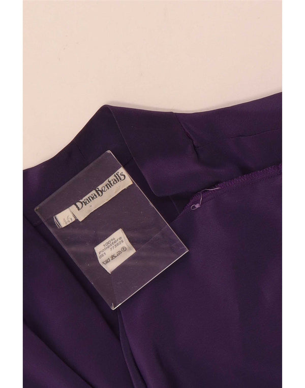Diana Bentall's Womens Long Sleeve Regular Shirt Blouse IT 46 Large Purple