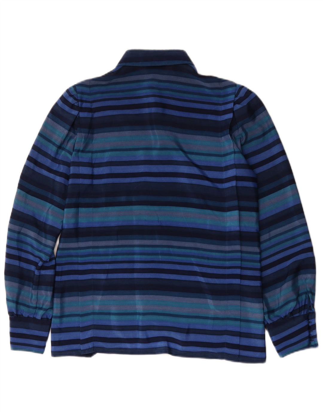 Your Sixth Sense Womens Shirt Blouse EU 38 Medium Blue Striped Polyester