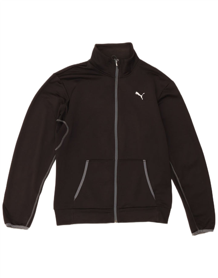 Puma Mens Tracksuit Top Jacket Medium Black Polyester