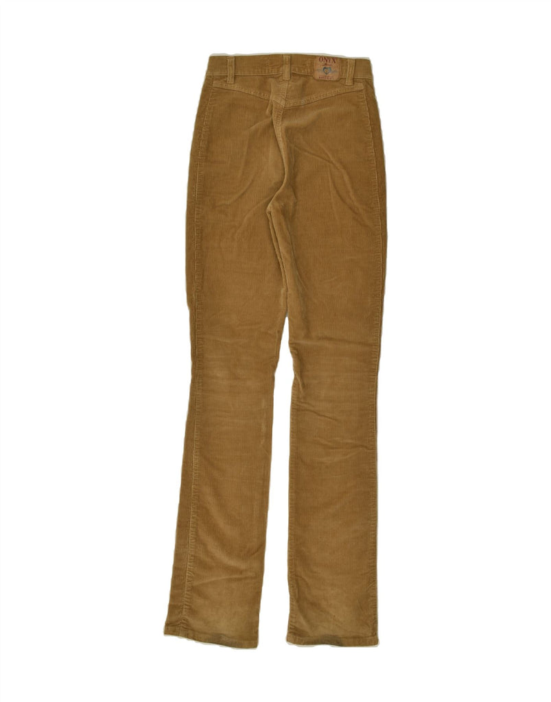 ONYX Womens Slim Corduroy Trousers W28 L33 Beige Cotton Vintage Onyx and Second-Hand Onyx from Messina Hembry 