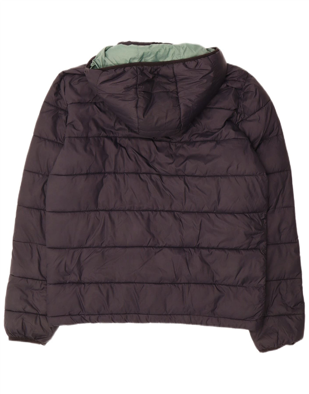 Jack Wills Mens Hooded Padded Jacket UK 38 Medium Black Nylon