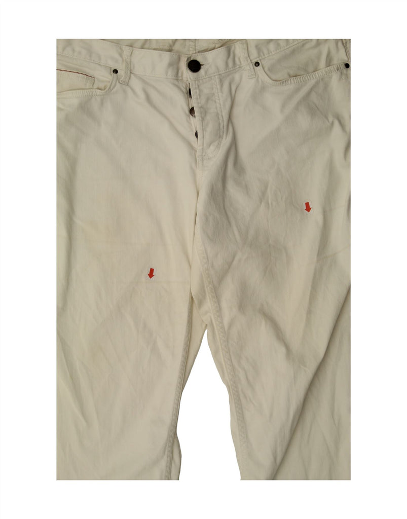 EDDIE BAUER Womens Boyfriend Cropped Jeans US 14 XL W38 L25 White Vintage Eddie Bauer and Second-Hand Eddie Bauer from Messina Hembry 
