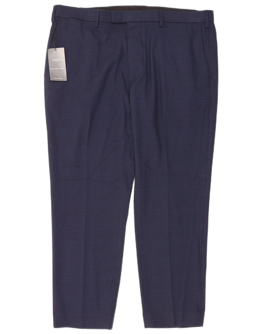 Marks & Spencer Mens Tailored Fit Suit Trousers W40 L29 Navy Blue