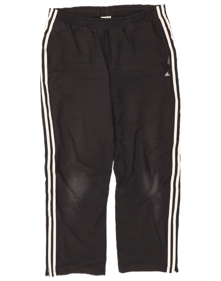 ADIDAS Womens Climalite Tracksuit Trousers UK 16 Large Black Polyester Vintage Adidas and Second-Hand Adidas from Messina Hembry 