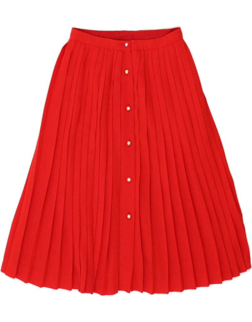 VINTAGE Womens Knife Pleated Skirt W24 XS Red | Vintage Vintage | Thrift | Second-Hand Vintage | Used Clothing | Messina Hembry 