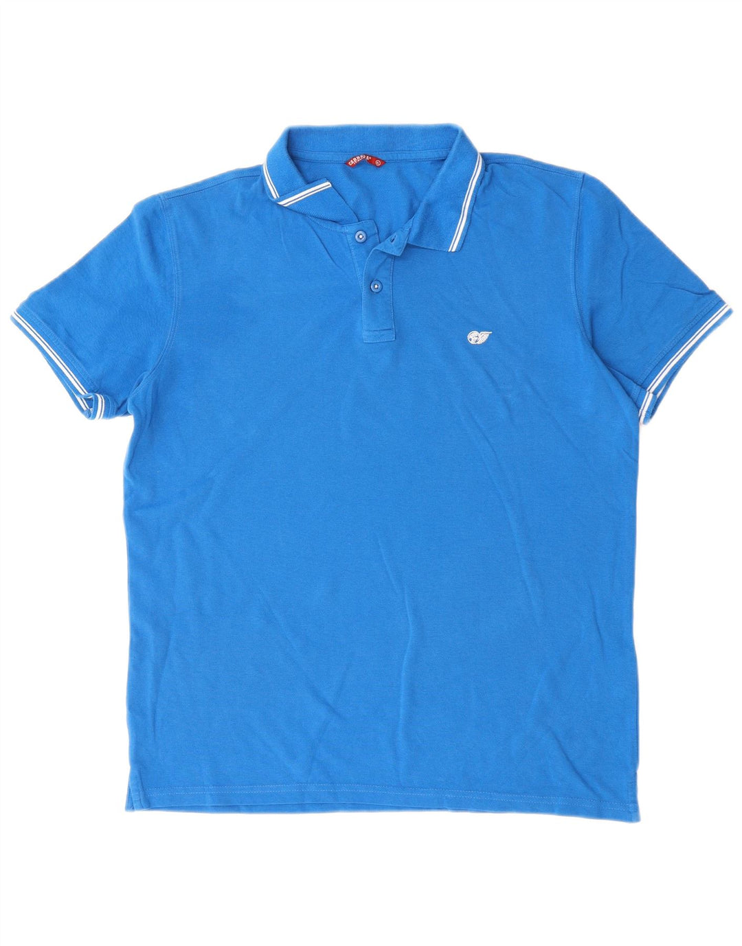 Carrera Mens Polo Shirt XL Blue Cotton