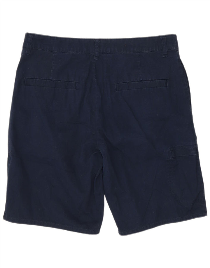 MOSSIMO Mens Cargo Shorts W32 Medium Navy Blue Cotton