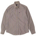 Trussardi Jeans Mens Shirt Large Multicoloured Striped Cotton