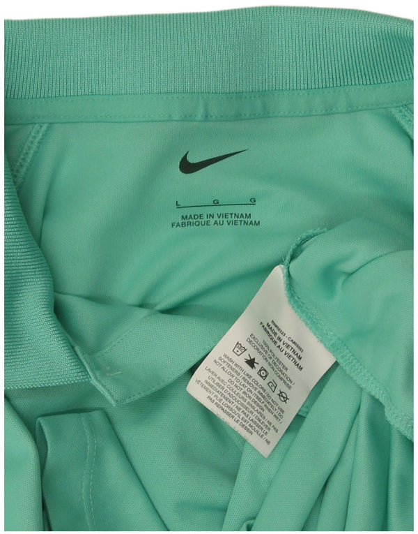 Nike Mens Polo Shirt Large Green Polyester