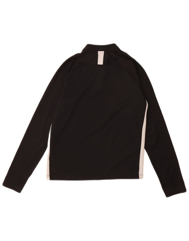 Nike Boys Dri Fit Sweatshirt Jumper 10-11 Years Medium Black Colourblock