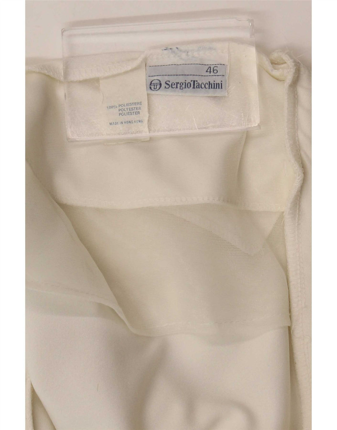 Sergio Tacchini Womens Graphic Sport Shorts IT 46 Large White Polyester