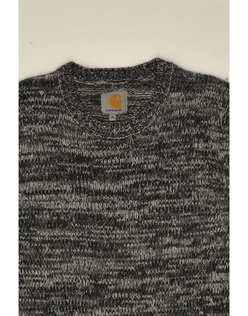 CARHARTT Mens Crew Neck Jumper Sweater Medium Grey Flecked Lambswool | Vintage Carhartt | Thrift | Second-Hand Carhartt | Used Clothing | Messina Hembry 