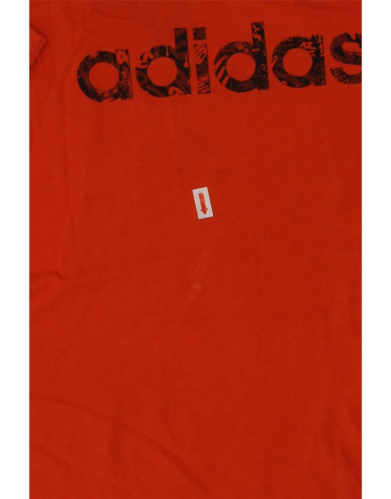 ADIDAS Boys Graphic T-Shirt Top 9-10 Years Red Cotton | Vintage Adidas | Thrift | Second-Hand Adidas | Used Clothing | Messina Hembry 