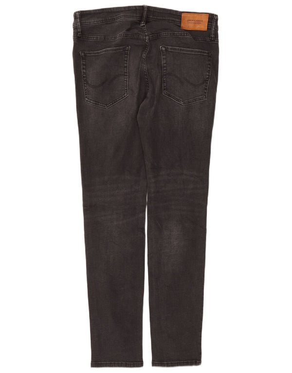 Jack & Jones Mens Liam Skinny Jeans W34 L32 Grey Cotton