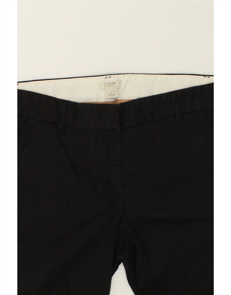 J. CREW Womens Slim Fit Chino Trousers US 4 Small W32 L26  Black Cotton | Vintage J. Crew | Thrift | Second-Hand J. Crew | Used Clothing | Messina Hembry 