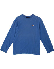 FILA Boys Top Long Sleeve 11-12 Years Medium Blue Cotton