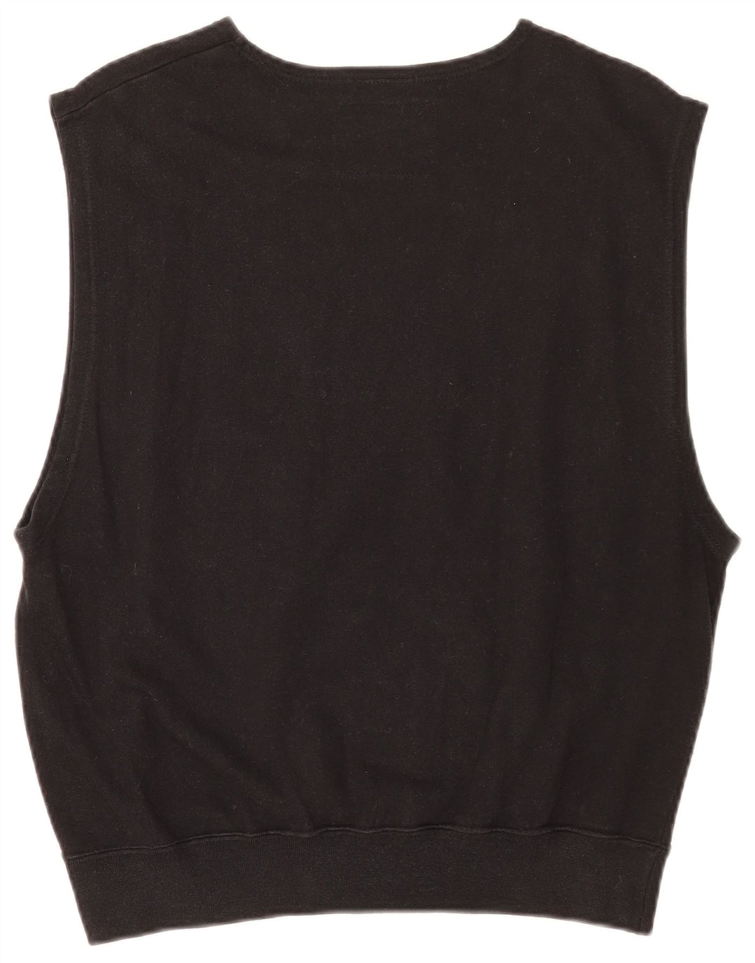 Champion Womens Graphic Sleeveless Sweatshirt Jumper UK 14 Medium Black
