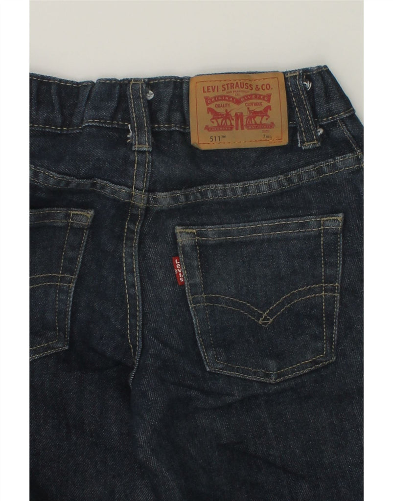 LEVI'S Boys 511 Slim Jeans 6-7 Years W22 L21  Navy Blue Cotton | Vintage Levi's | Thrift | Second-Hand Levi's | Used Clothing | Messina Hembry 