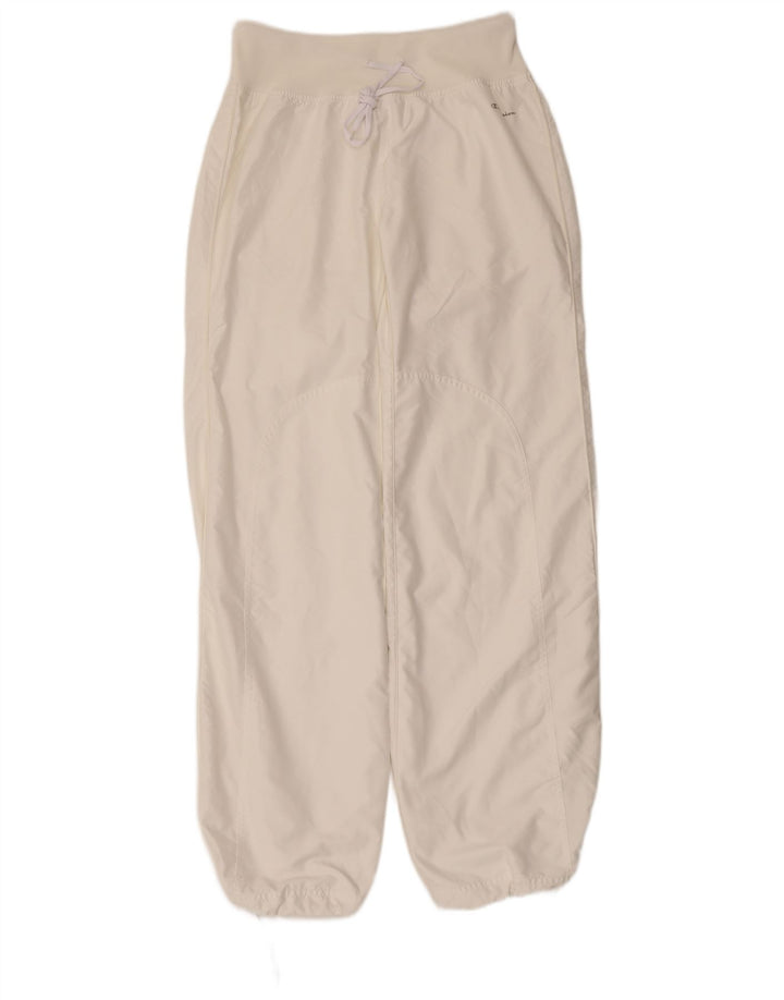 CHAMPION Womens Tracksuit Trousers Joggers UK 14 Large  White Polyester