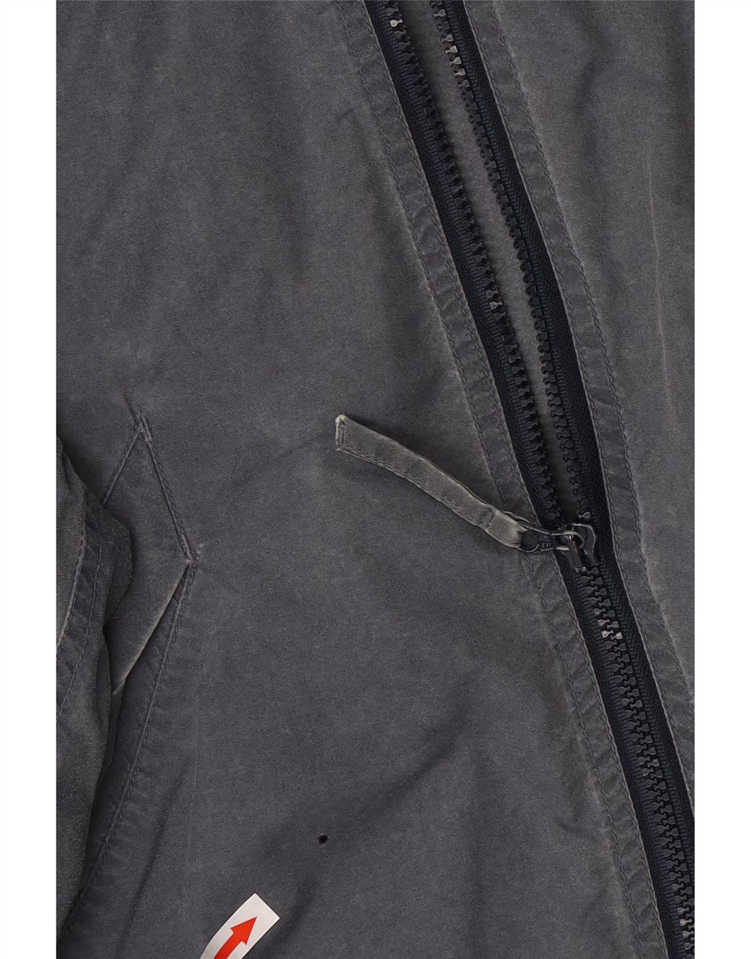 Think Pink Mens Hooded Windbreaker Jacket UK 48 4XL Grey Polyester