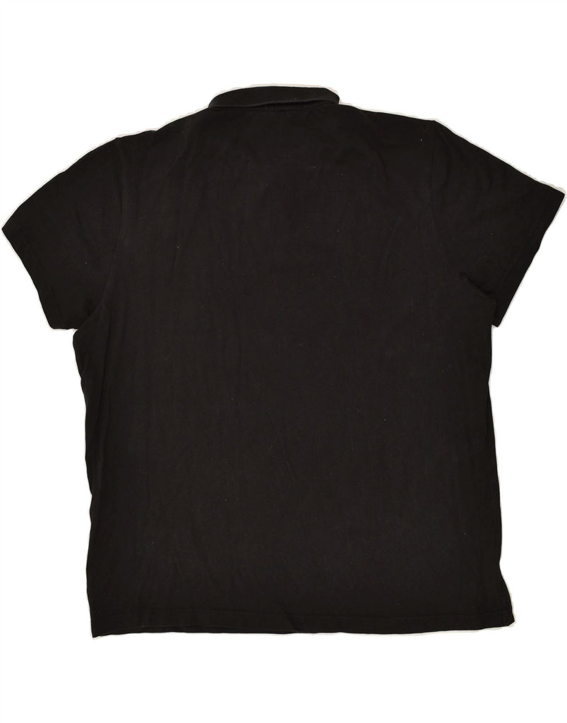 PUMA Mens Polo Shirt 2XL Black Cotton | Vintage Puma | Thrift | Second-Hand Puma | Used Clothing | Messina Hembry 