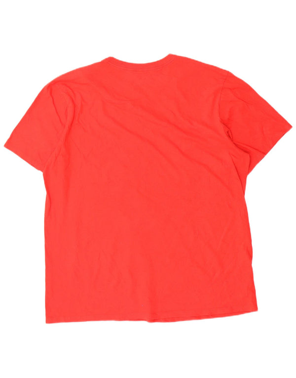 Nike Mens Athletic Cut Graphic T-Shirt Top XL Red Cotton