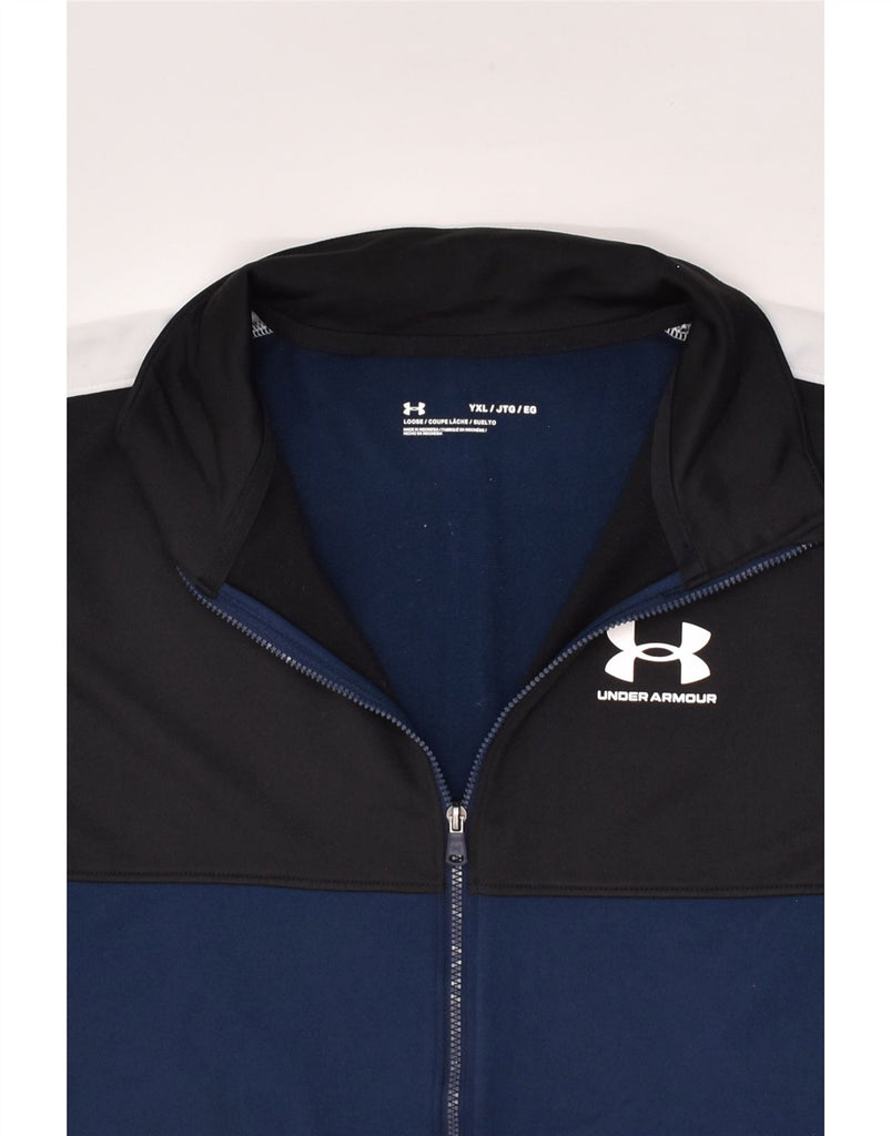 UNDER ARMOUR Boys Tracksuit Top Jacket 15-16 Years XL Navy Blue | Vintage Under Armour | Thrift | Second-Hand Under Armour | Used Clothing | Messina Hembry 