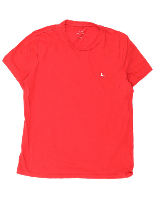 Jack Wills Mens T-Shirt Top Large Red Cotton