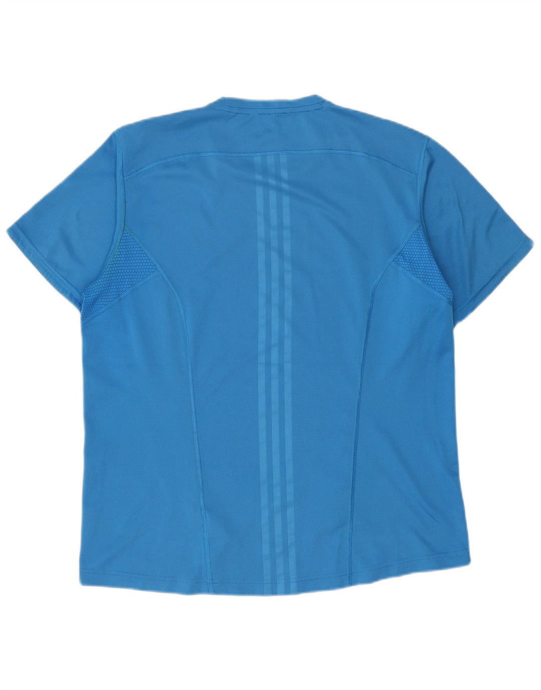 Adidas Mens T-Shirt Top Large Blue Polyester