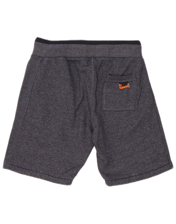 Superdry Mens Slim Fit Sport Shorts Medium  Navy Blue Cotton